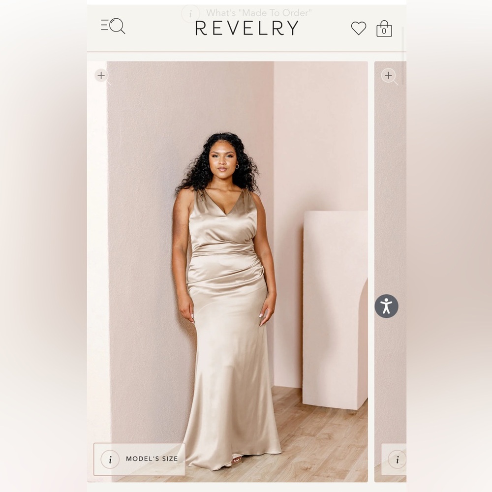 Reverly Dawson Satin Dress Size 16